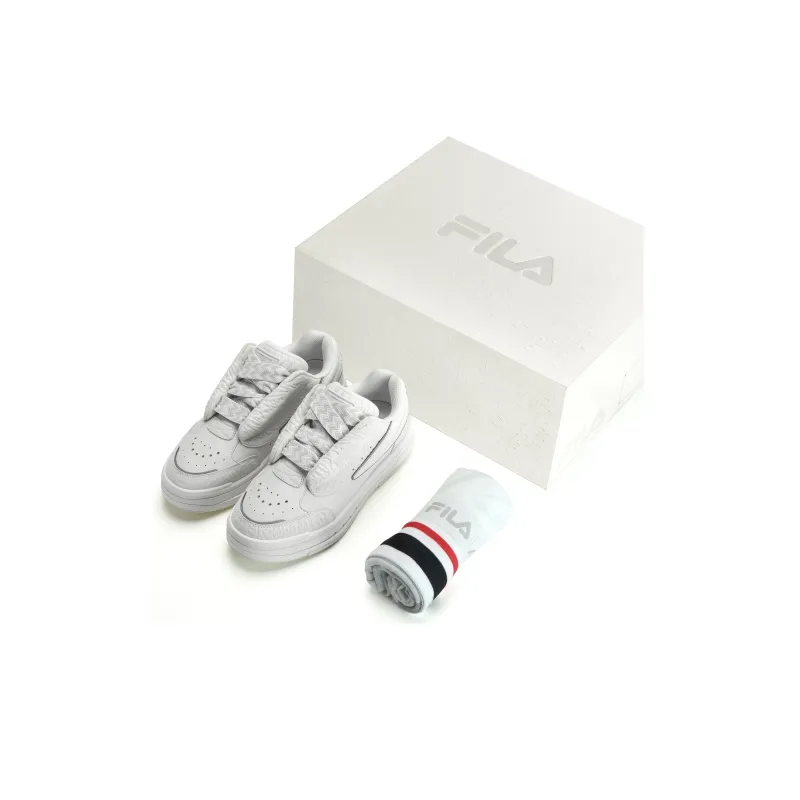 FILA MIX White Dancer Coverage Low Top Skateboard Shoes Men's Snow Box-1