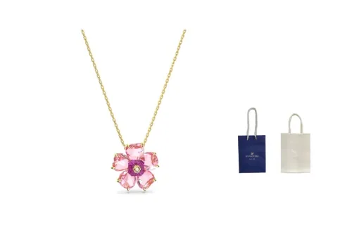 Swarovski Glass Flower Charm Necklace