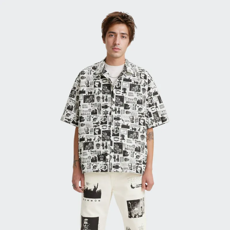 Levi's Shirt Unisex Black White-2