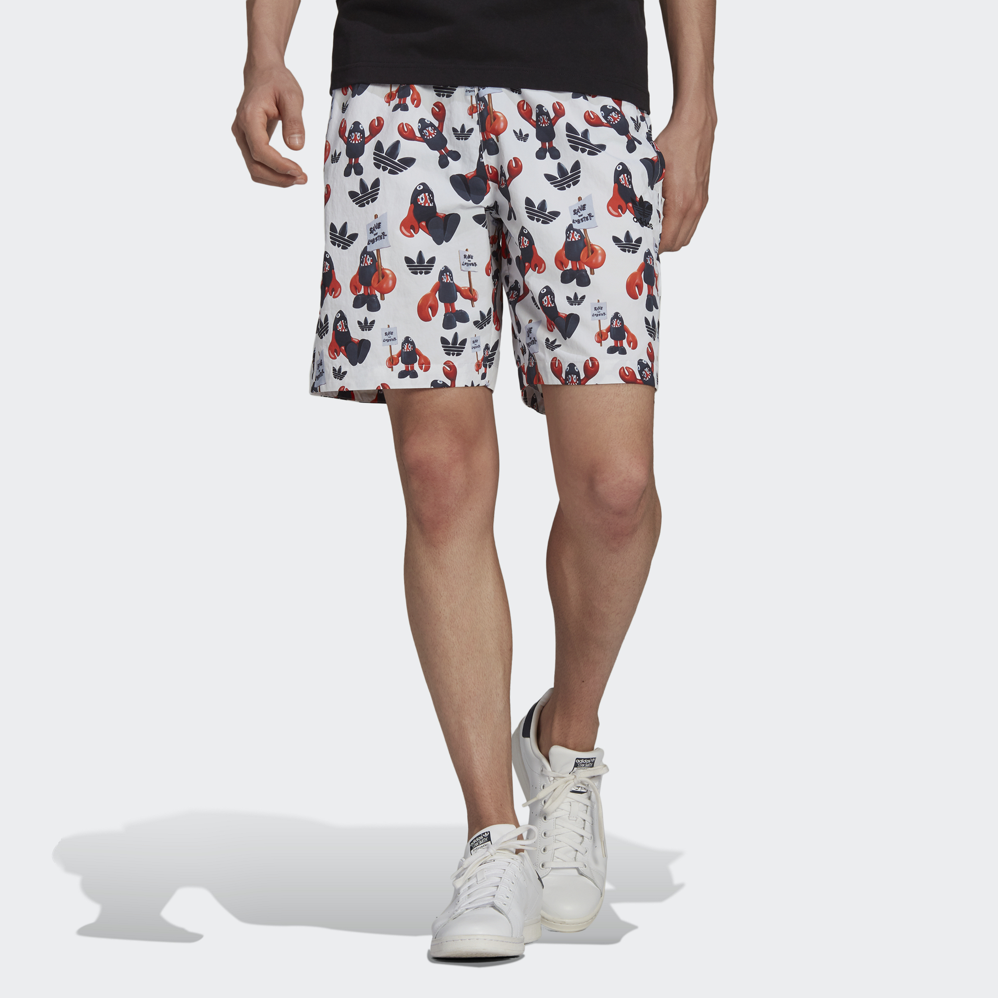 ADIDAS HA4698 Save The Lobster Shorts Mens S discount white