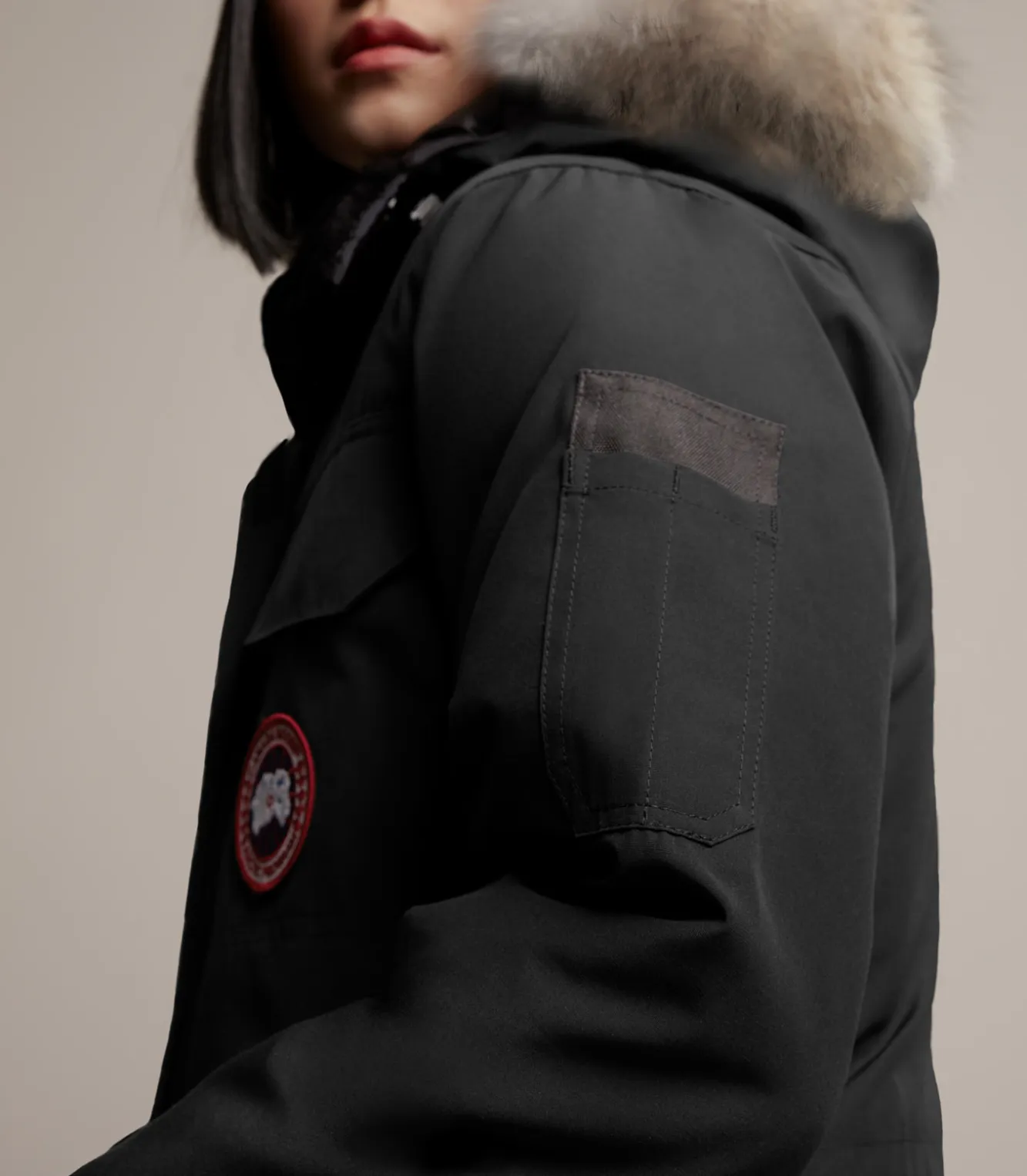 Canada Goose Expedition Series Down Jacket Asia Version, Winter Women's Black