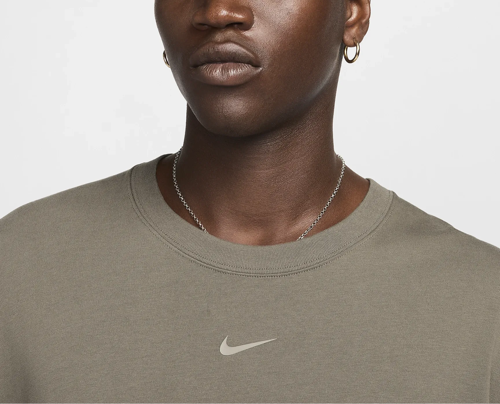 Nike T-Shirts Unisex Olive Gray/Moonstone Fossil/Moonstone Fossil