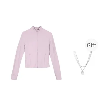 Lululemon Define Jackets Coats Women's Pink Peony With Necklace