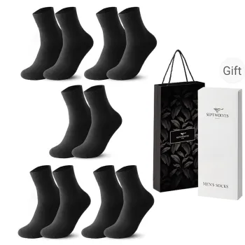 SEPTWOLVES Mid-Calf Socks Men's 5-Pack Gift Box Set