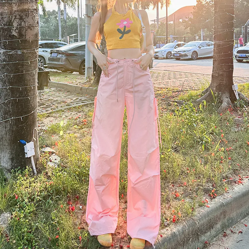 ZAZN Cargo Pants Women's Pink-2