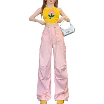ZAZN Cargo Pants Women's Pink