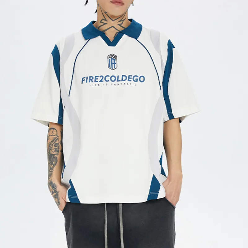 FIRE 2 COLD EGO Polo Shirt Unisex Ecru-2