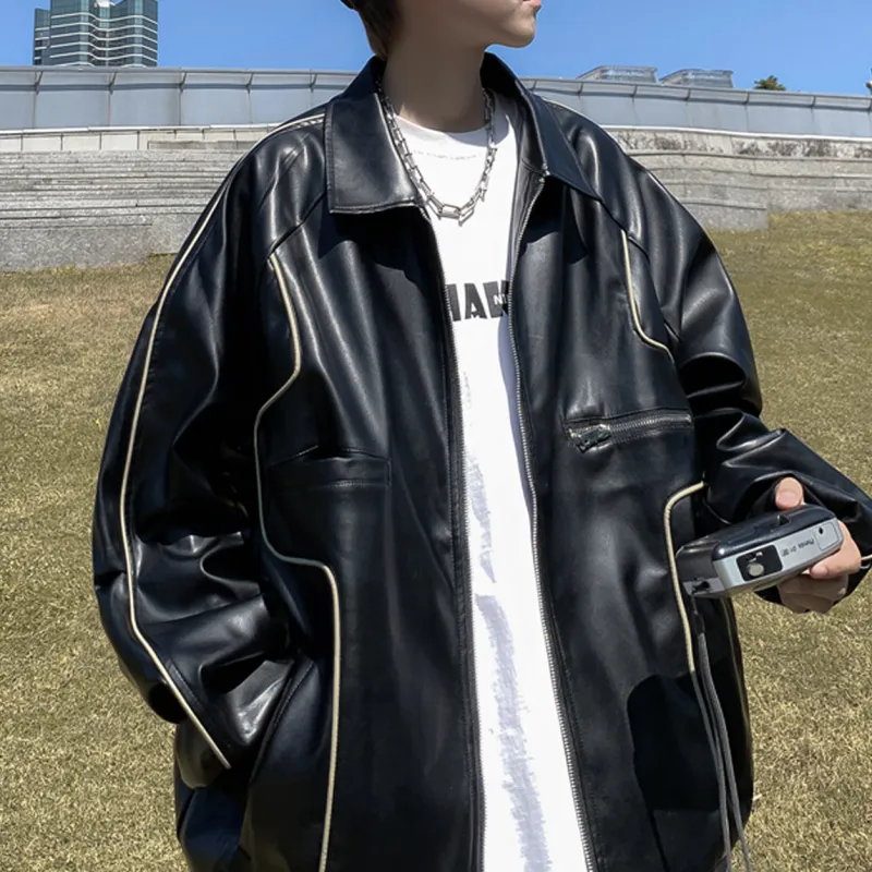 SOCKKEY Leather Jackets Unisex-4