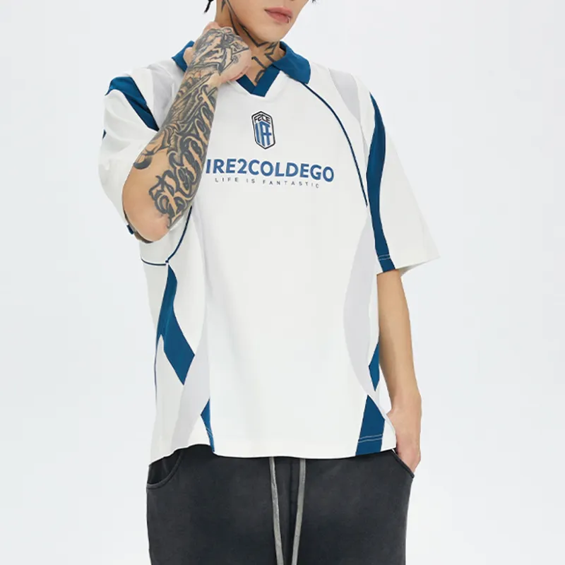 FIRE 2 COLD EGO Polo Shirt Unisex Ecru-4