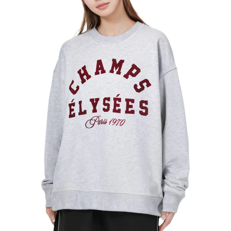 H&M Sweatshirt Women's Light Gray/Champs-Élysées-1