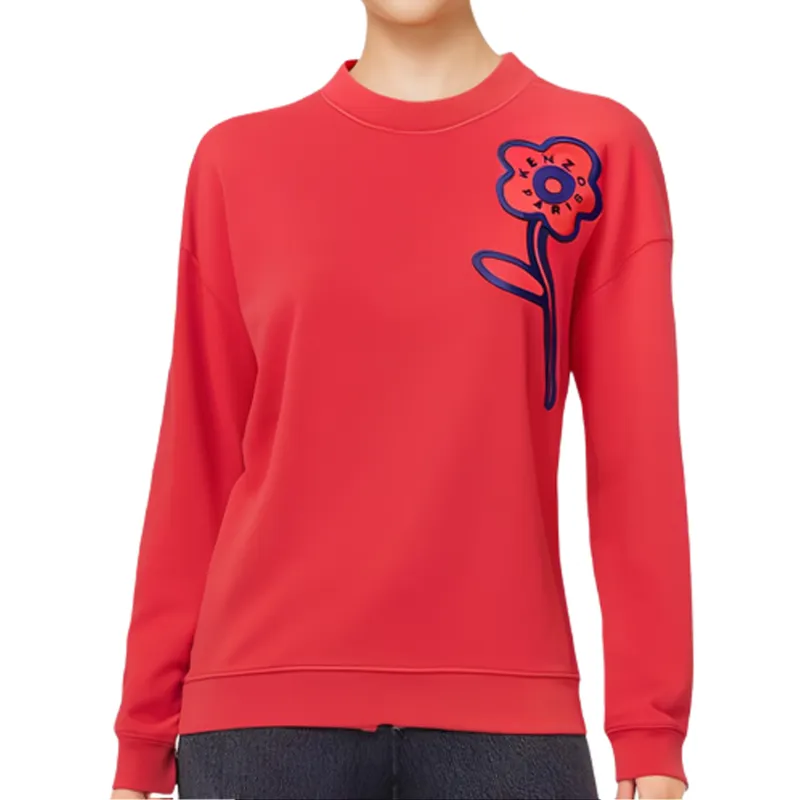 KENZO Boke Flower embroidered Cotton Sweatshirt-3