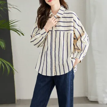 La Chapelle Shirt Women's White Stripes