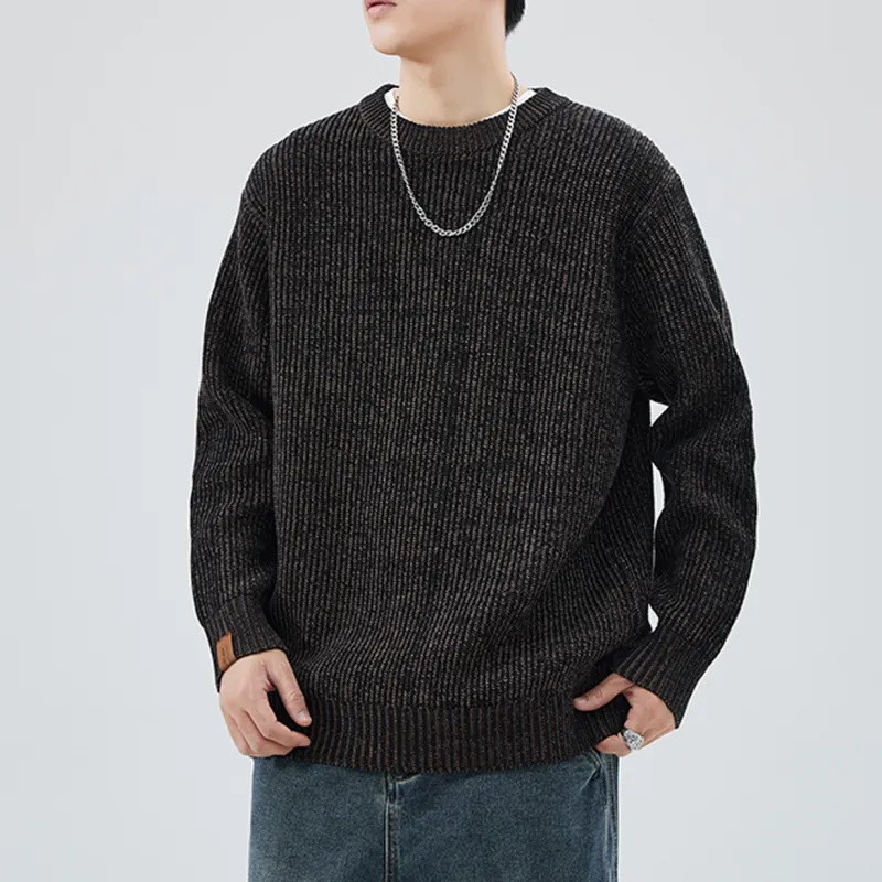 【dme】 Sweater Men's Black Coffee-1