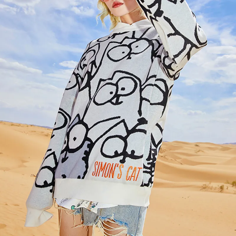 EPTISON X Simon'S Cat Sweaters Unisex-3