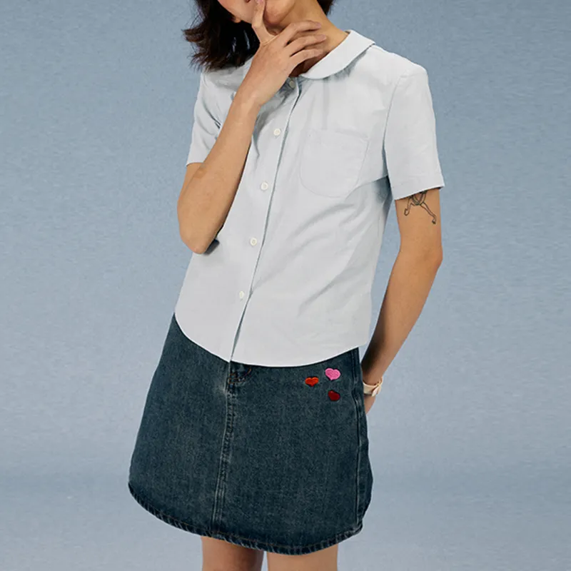UNRETRO Shirts Women's Blue-5