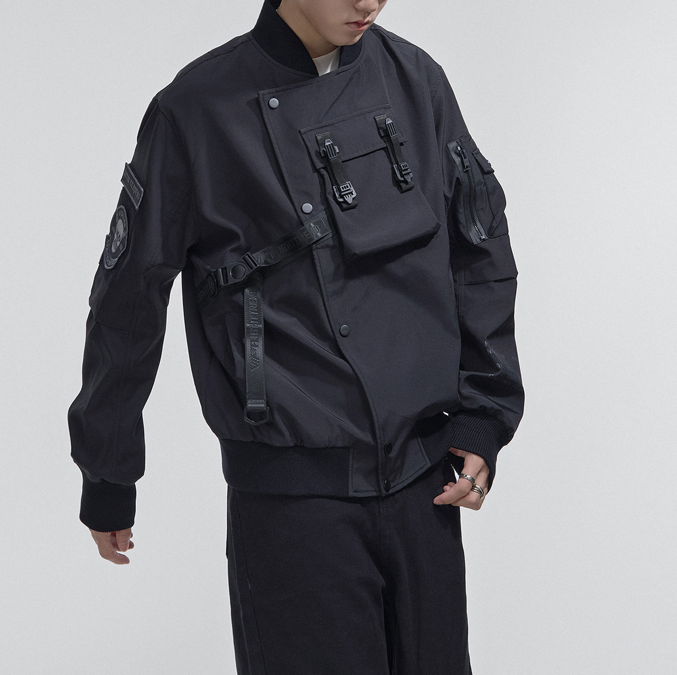 VIP Urban Techwear Workwear Flight Jacket Thickened Puffer