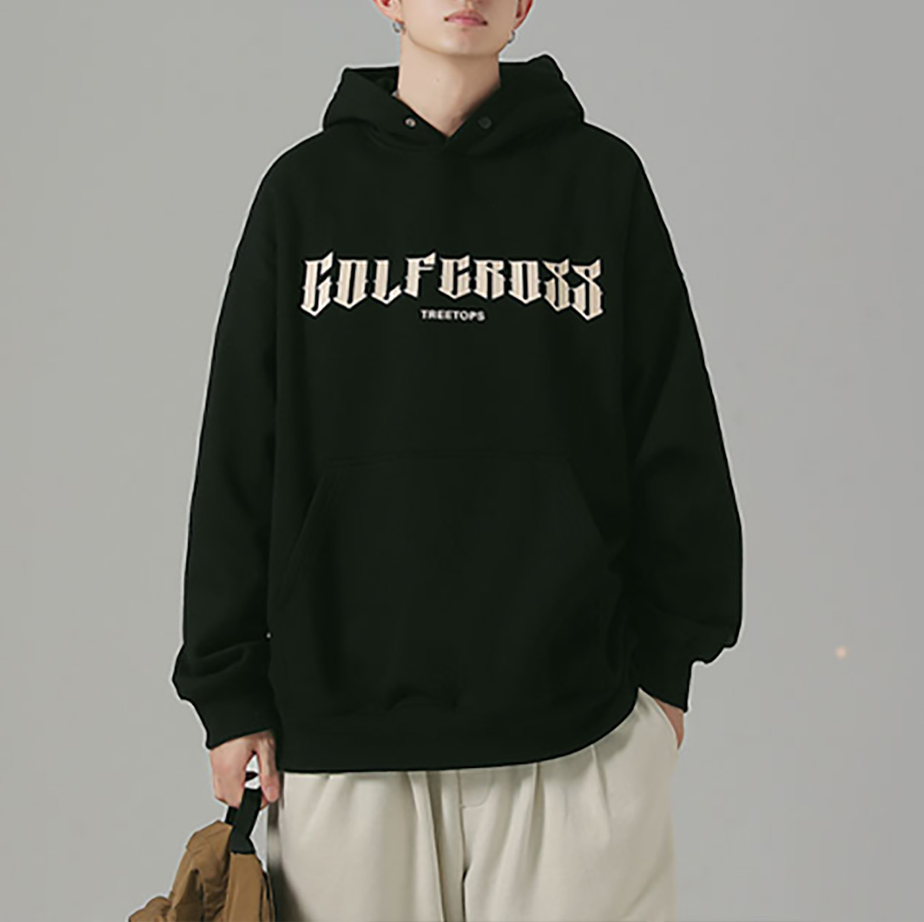 GOLFCROSS Sweatshirts Unisex Black S - POIZON