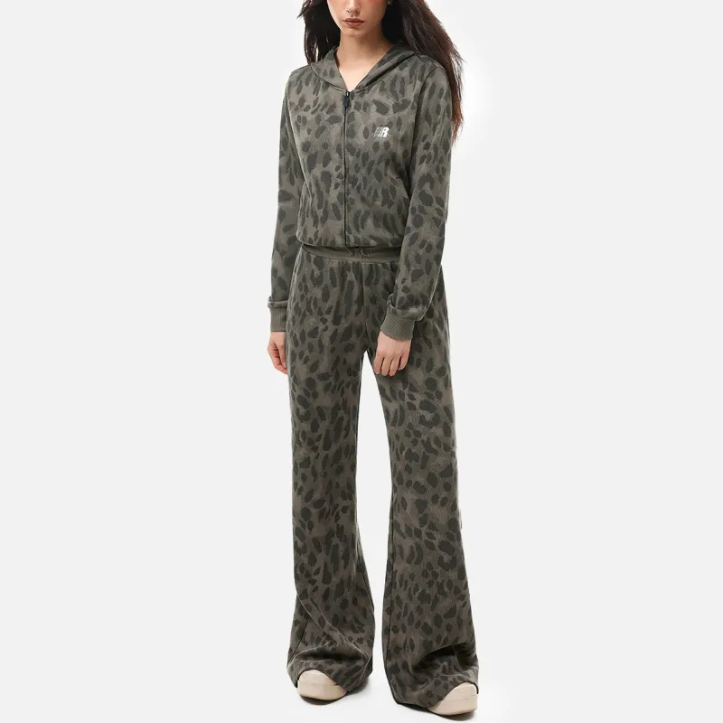 FDR Sweatshirt Jacket Women's Leopard Print-1