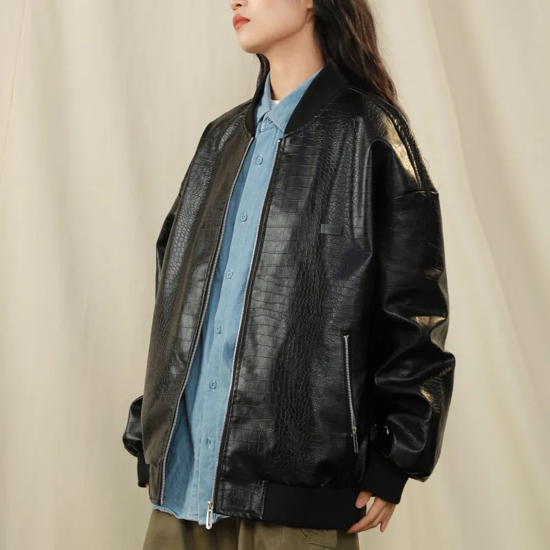 BRUMAIRE Leather Jacket Unisex Black-3