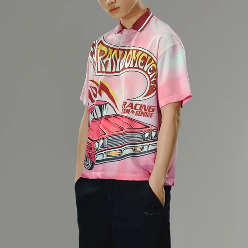 Randomevent SS24 Polo Shirts Unisex Pink-3
