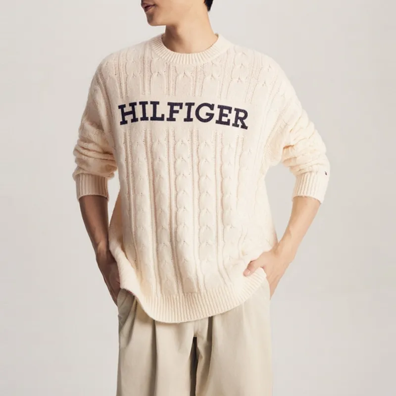 Tommy Hilfiger Crew Neck Knitted Fabric Sweater Unisex-10