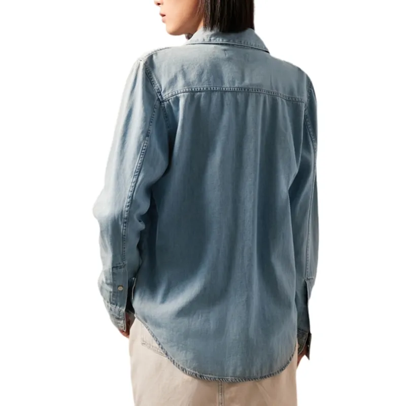 CALVIN KLEIN Shirt Women's Denim Light Blue-3