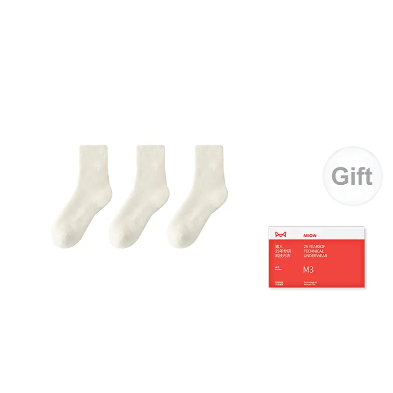 MIIOW Trend Party Series Mid Calf Socks Men's Shopping Bag 3 Pack-2