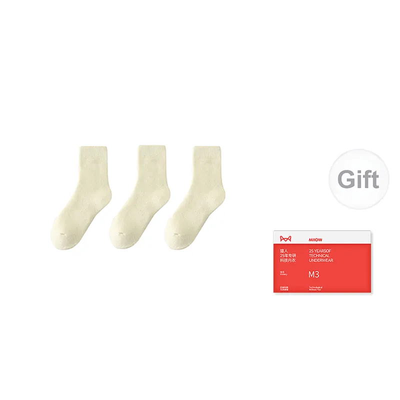 MIIOW Trend Party Series Mid Calf Socks Men's Shopping Bag 3 Pack-11