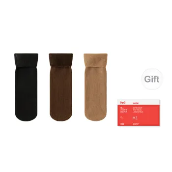 MIIOW Trend Party Series Mid Calf Socks Women's Shopping Bag 3 Pack