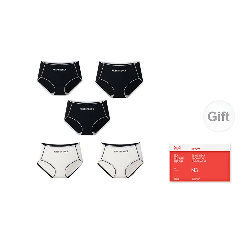 MIIOW Trend Party Series Underpants Women's Box 5 Pack-3