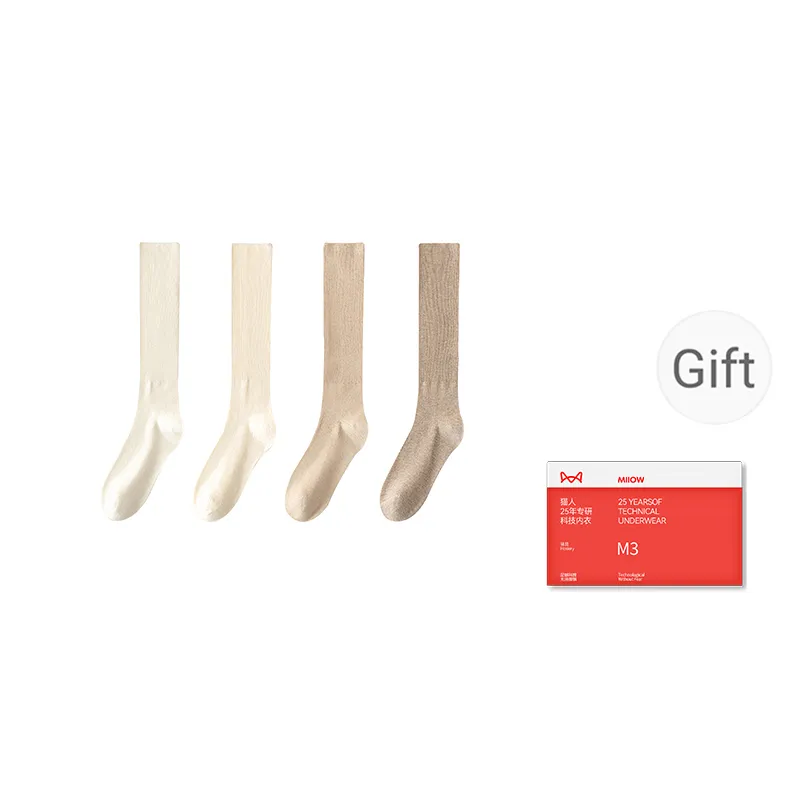 MIIOW Trend Party Series Mid Calf Socks Women's Shopping Bag 5 Pack-5