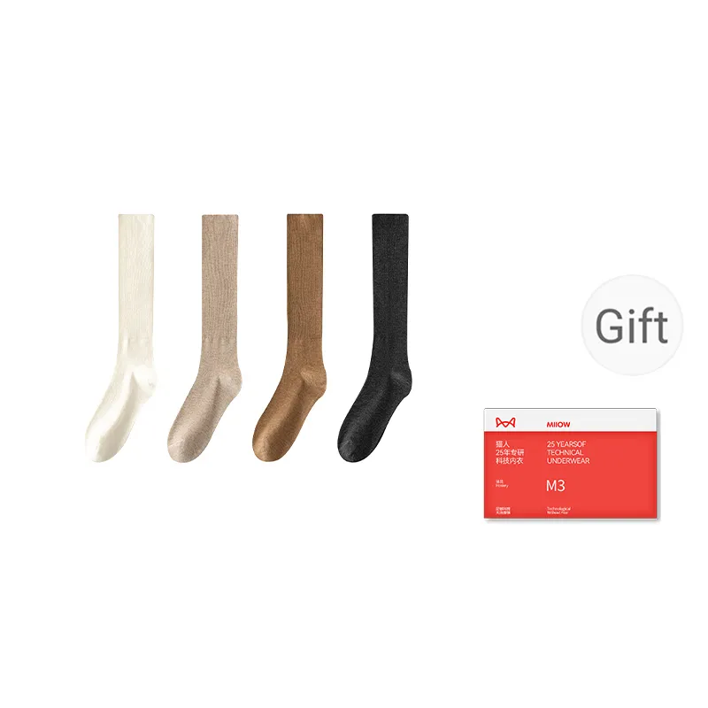 MIIOW Trend Party Series Mid Calf Socks Women's Shopping Bag 5 Pack-6