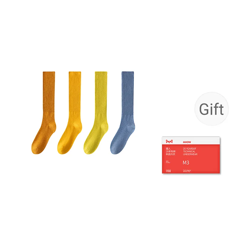 MIIOW Trend Party Series Mid Calf Socks Women's Shopping Bag 5 Pack-7