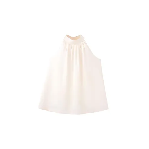 COMMON VALUE 'Riverbank La Jetee' Tank Tops Women's Pearl White