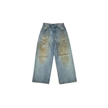 Haonanhuang Jeans Unisex Blue