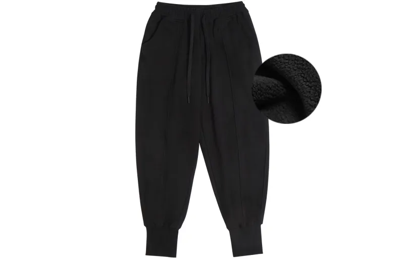 Bodydream Knitted Sweatpants With Regular Fleece Lining Unisex-0