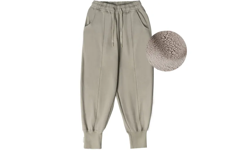 Bodydream Knitted Sweatpants With Regular Fleece Lining Unisex-8