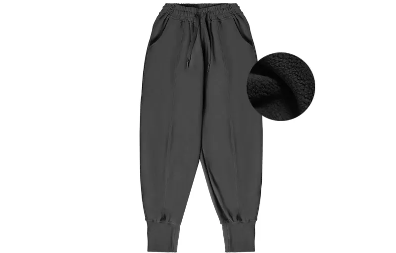 Bodydream Knitted Sweatpants With Regular Fleece Lining Unisex-4