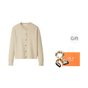 HLA FW24 Knitted Fabric Cardigan Women's