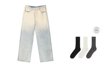 LEMANISM FW22 Jeans Unisex Light Blue
