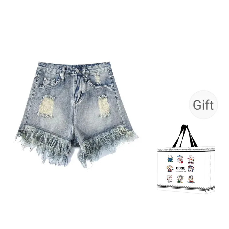 BDGU Denim Shorts Women's Vintage Blue-0