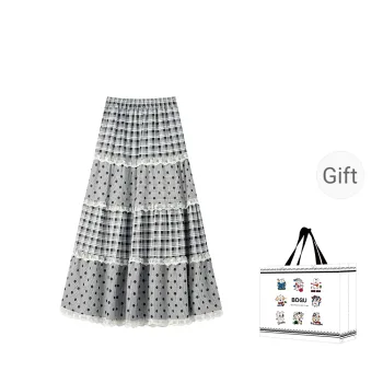BDGU Casual Long Skirt Women's Gray