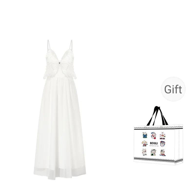 BDGU Slip Dresses Women's White-0