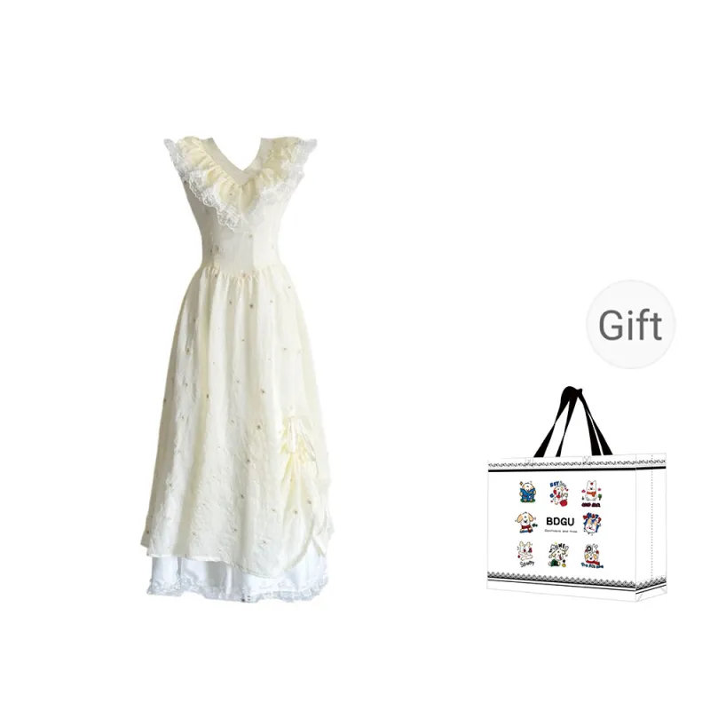 BDGU Sleeveless Dress Women's Yellow-0