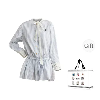 BDGU Long Sleeved Dresses Women's Blue