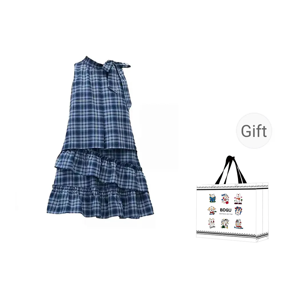 BDGU Sleeveless Dresses Women's Blue