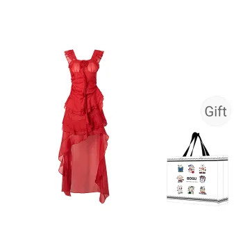 BDGU Short Sleeved Dress Women's Red
