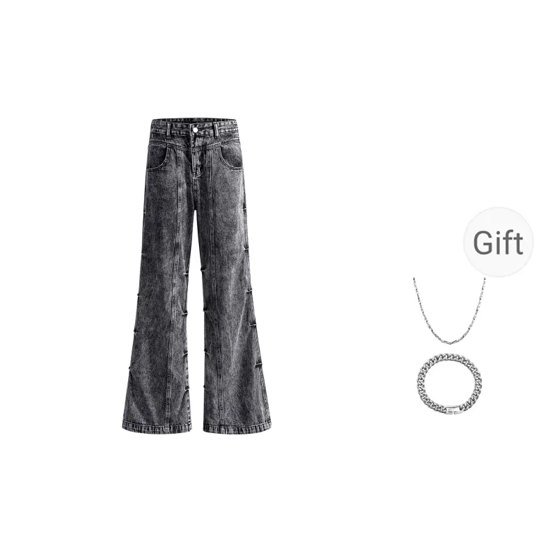 MINEPAIR Jeans Unisex Black Gray-0