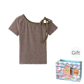 QUIET ANGEL Regular T Shirt Women's Striped Top