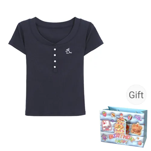 QUIET ANGEL Regular T Shirt Women's Blue